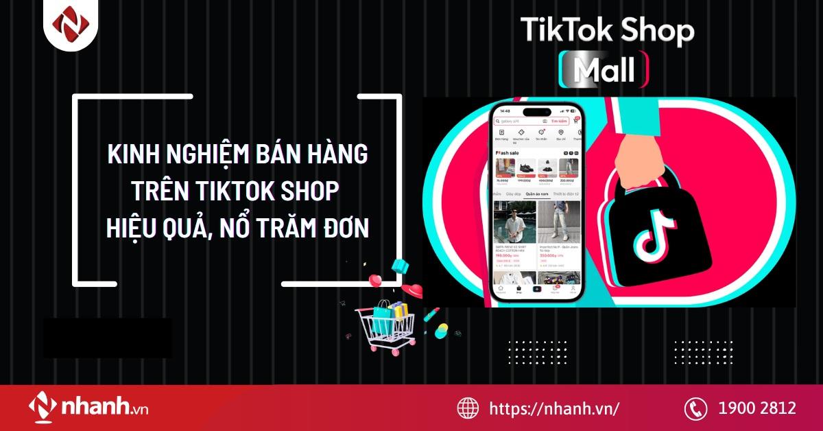 bán hàng trên tiktok shop