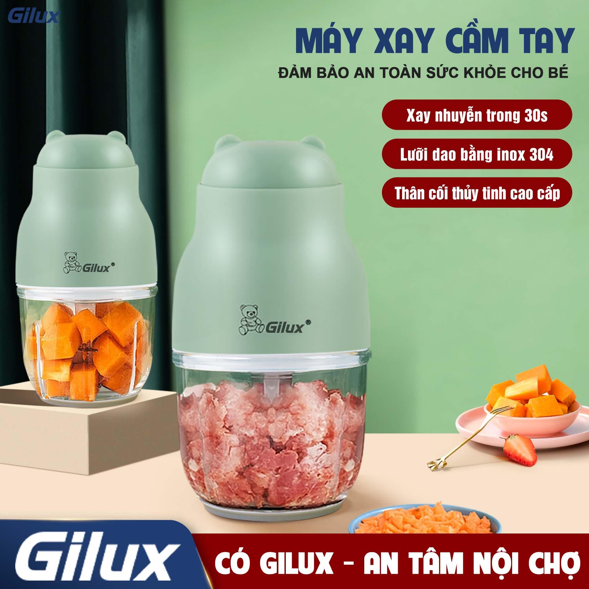 Máy xay đa năng cầm tay Gilux 0.3L – Nhỏ gọn, tiện lợi phù hợp xay đồ ăn dặm cho bé