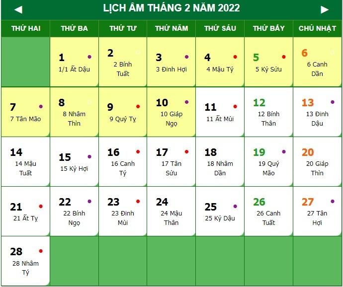 Mùng 2, 3, 4, 5, 6 Tết 2022 là ngày mấy Dương lịch, tốt hay xấu?