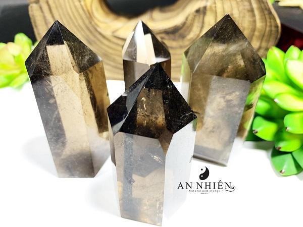 Vòng đá thạch anh khói tự nhiên (Natural Smoky Quartz) 8 ly