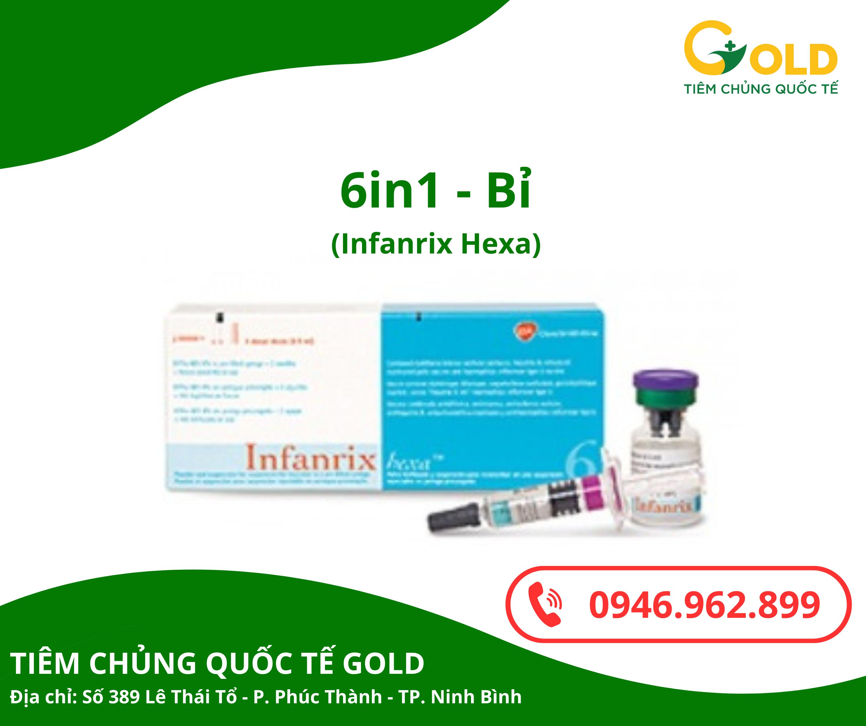 Vắc-xin Infanrix hexa 0,5ml (Bỉ)