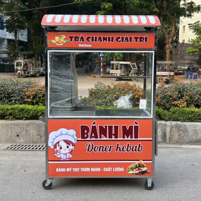 xe bánh mì có mái che