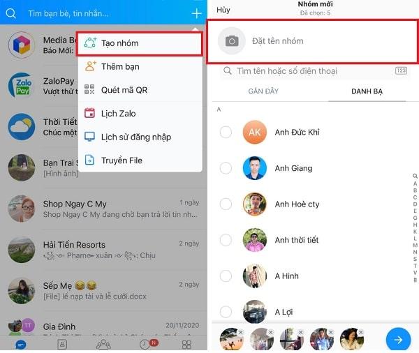 cách tạo nhóm zalo không cần kết bạn