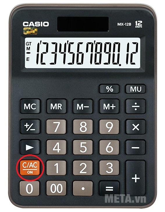 Cách tắt máy tính Casio MX 12B
