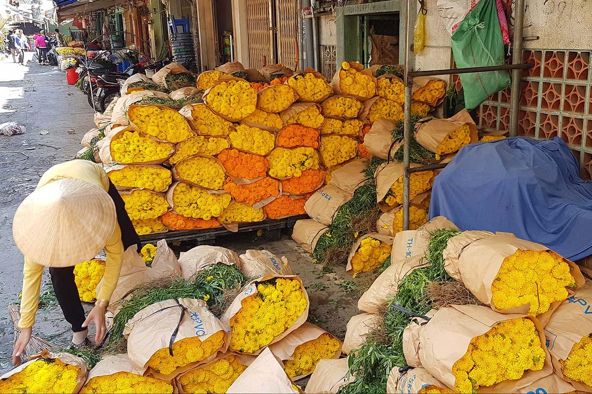 Ho Thi Ky Flower Market in Ho Chi Minh City