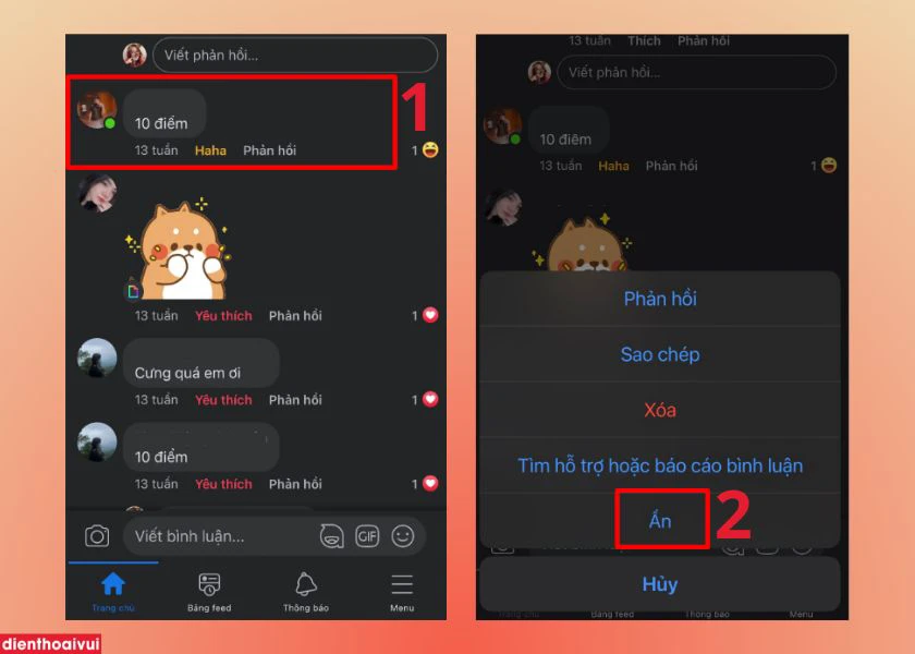 Tắt bình luận trên trang Facebook cá nhân