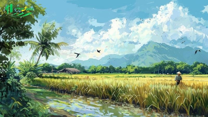 Tranh Làng Quê Việt Nam Xưa – Sự Tinh Hoa của Nghệ Thuật Dân Gian trong Thế Giới Hiện Đại