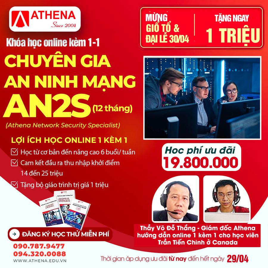 Hoc bong khoa hoc Chuyen gia An ninh mang AN2S